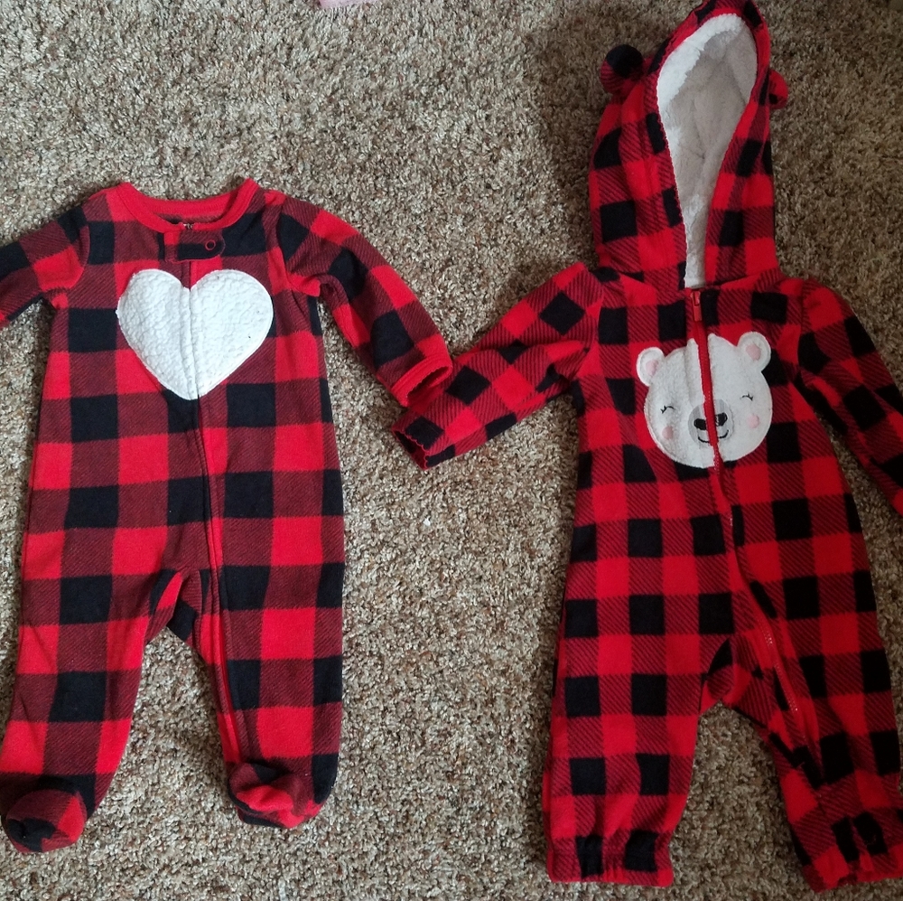 Buffalo plaid sleepers